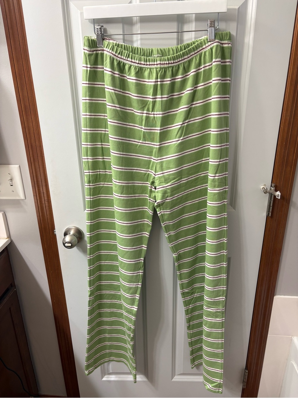 New! Parke matcha striped lounge pants